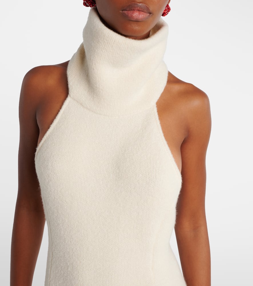 Wool, silk, and cashmere maxi dress
