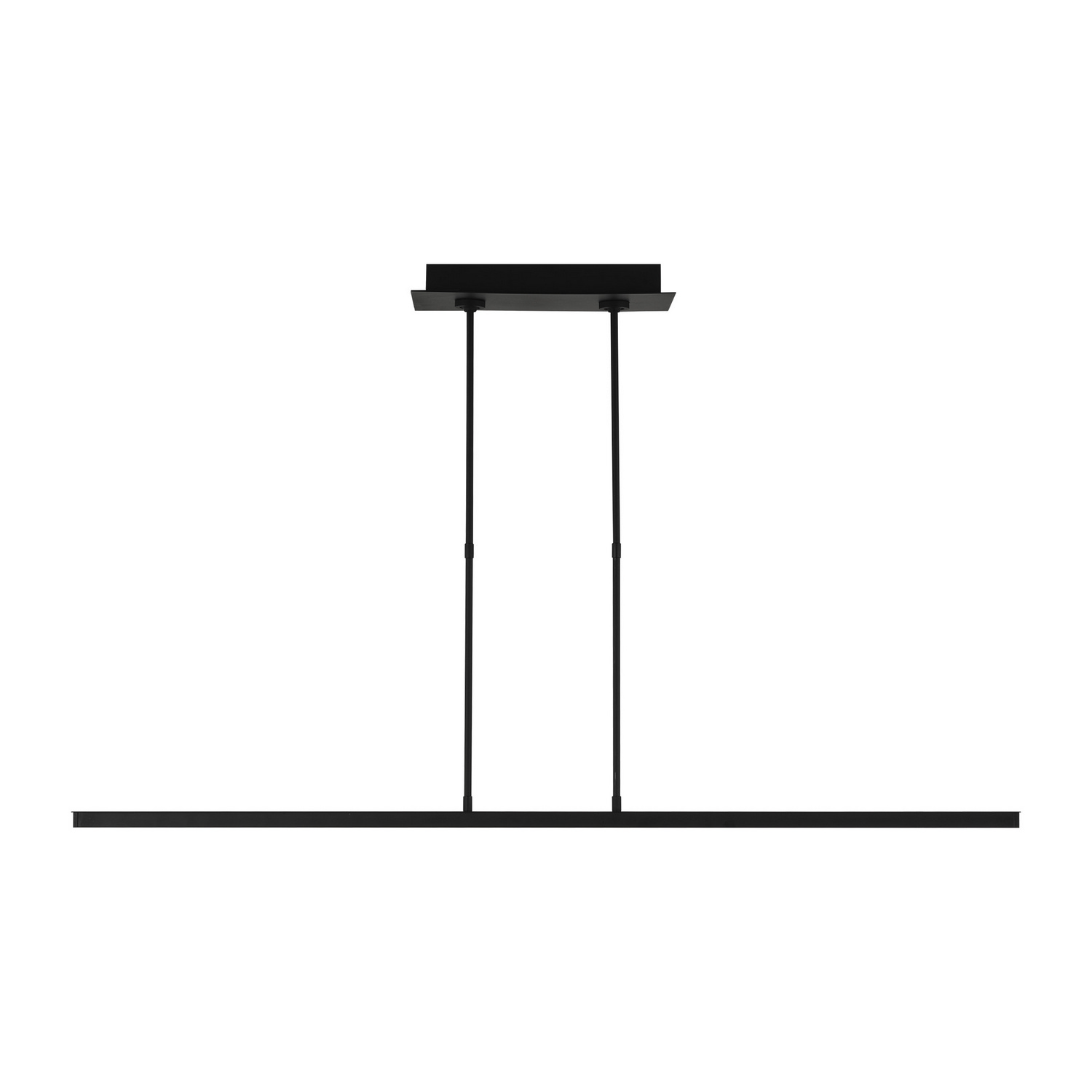 Nightshade Black LED Linear Suspension from the Stagger Collection