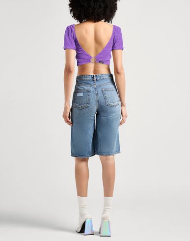 Woman Top Mauve Size M Polyester, Polyamide, Elastane