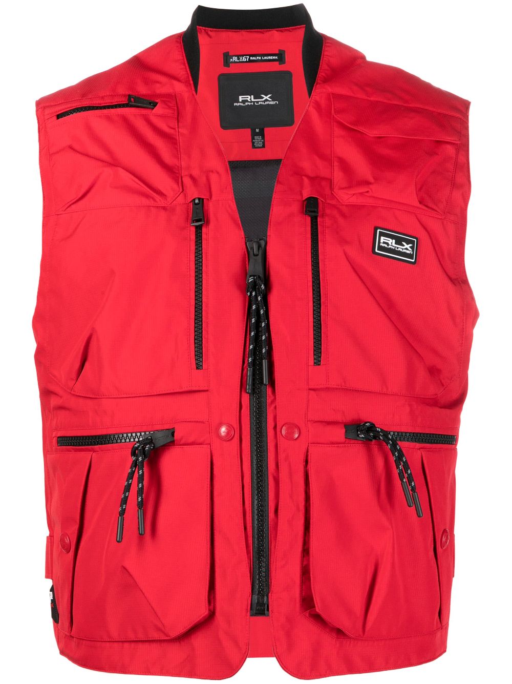 Brendan multi-pocket cargo vest - Red