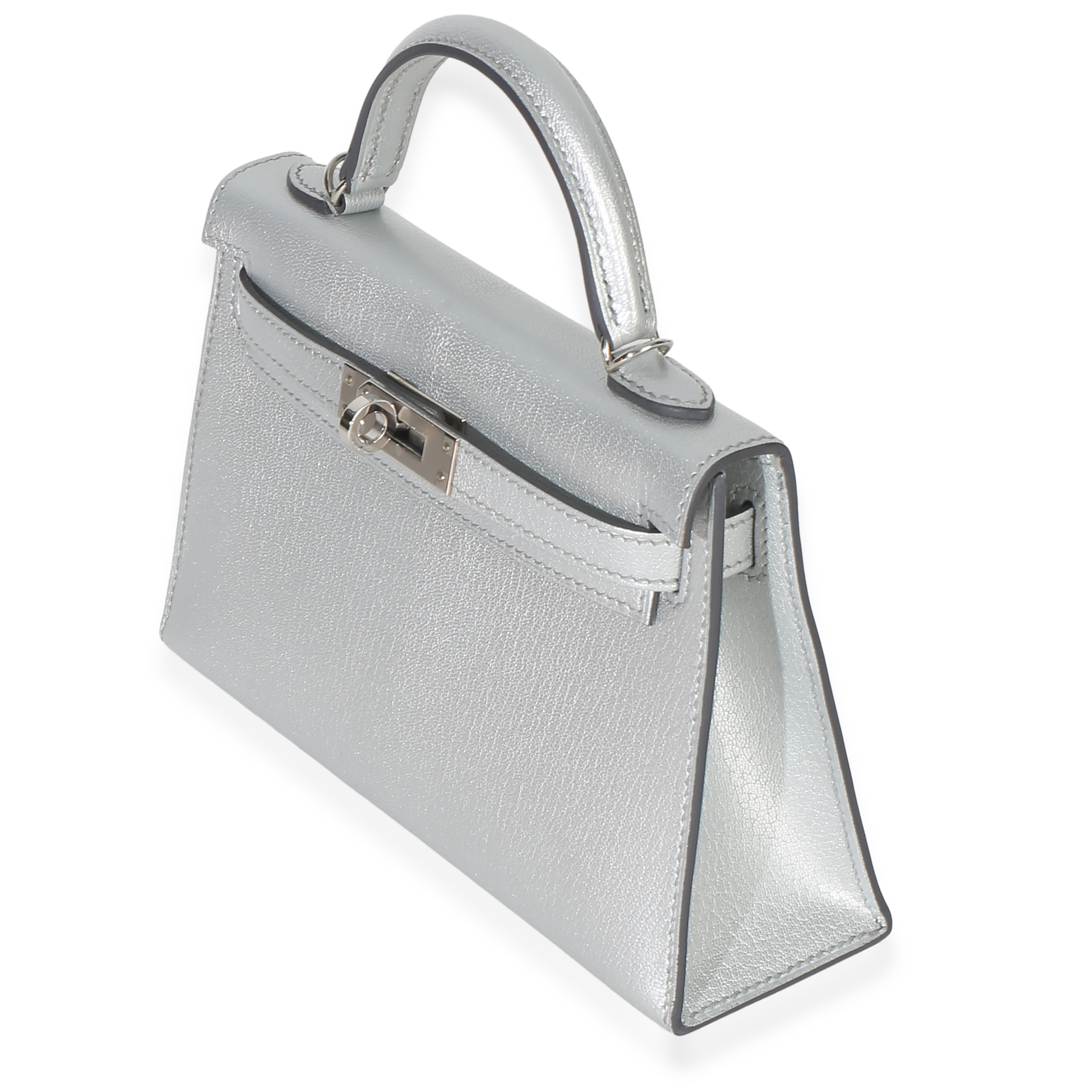 Hermès Chevre Chamkilight Sellier Mini Kelly II 20 PHW