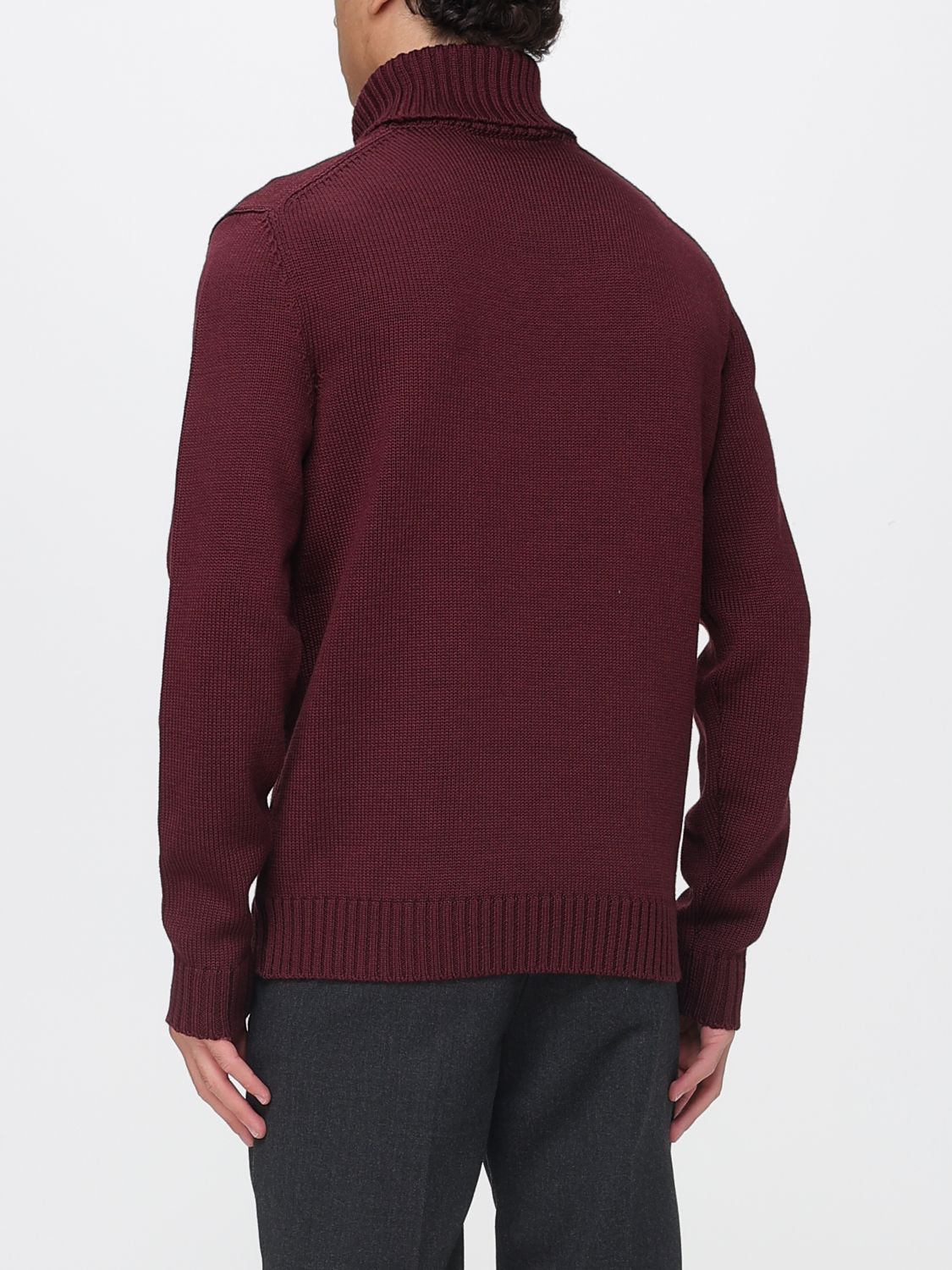 Sweater Men color Burgundy