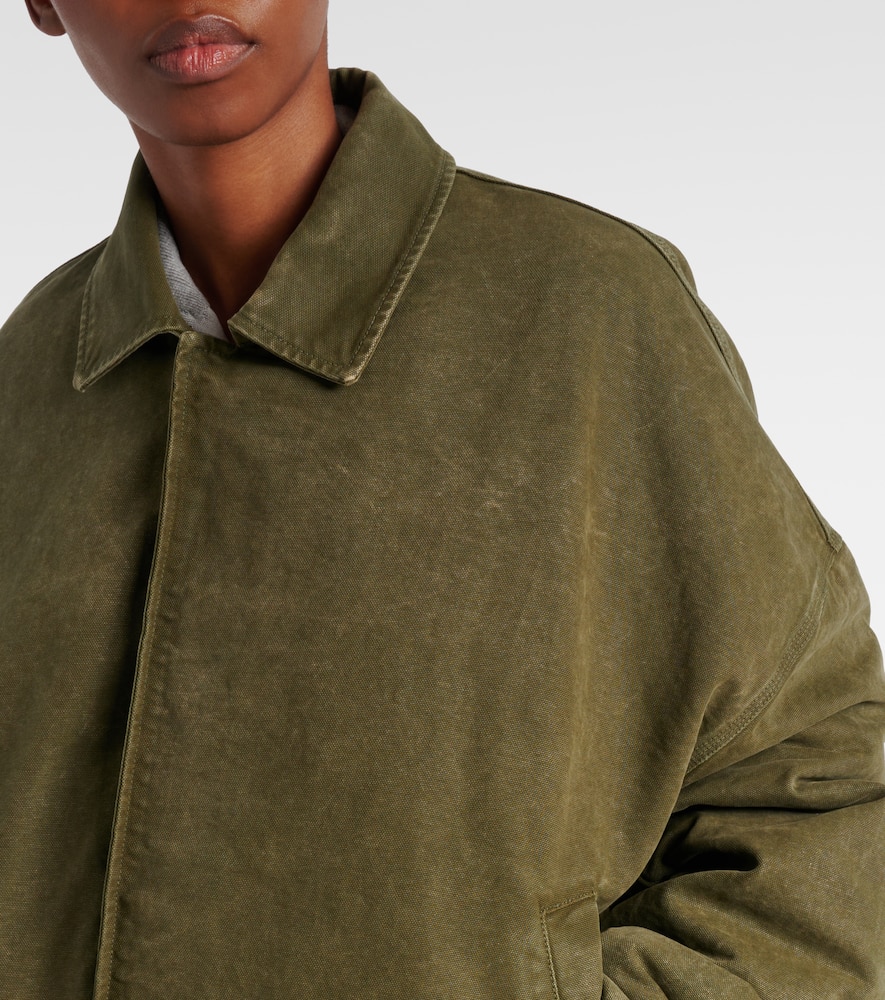 Oversized cotton bomber jacket
