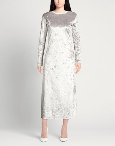 Pièce. Woman Midi dress Light grey Size 4 Viscose, Polyester, Elastane