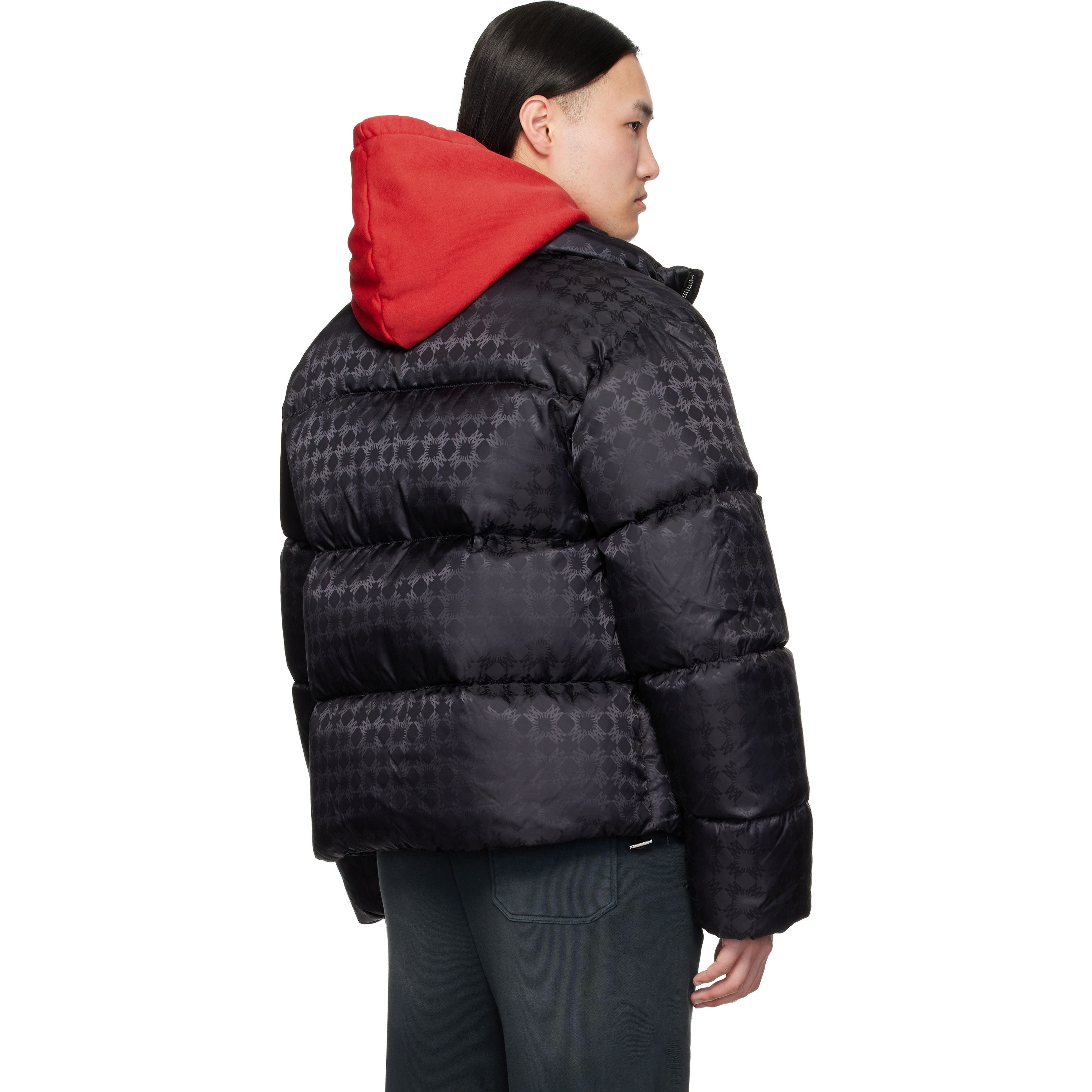 Black MA Quad Jacquard Down Jacket