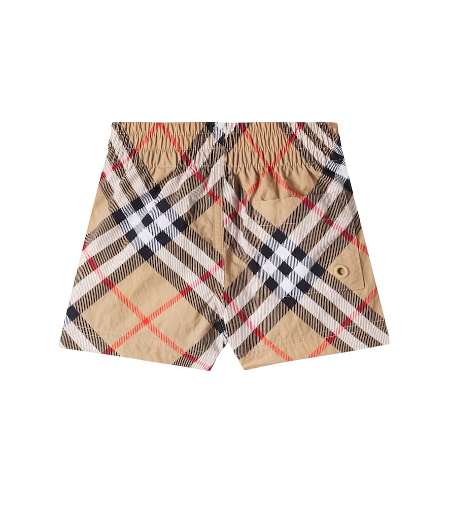 Burberry Kids Baby Burberry Check swim trunks
