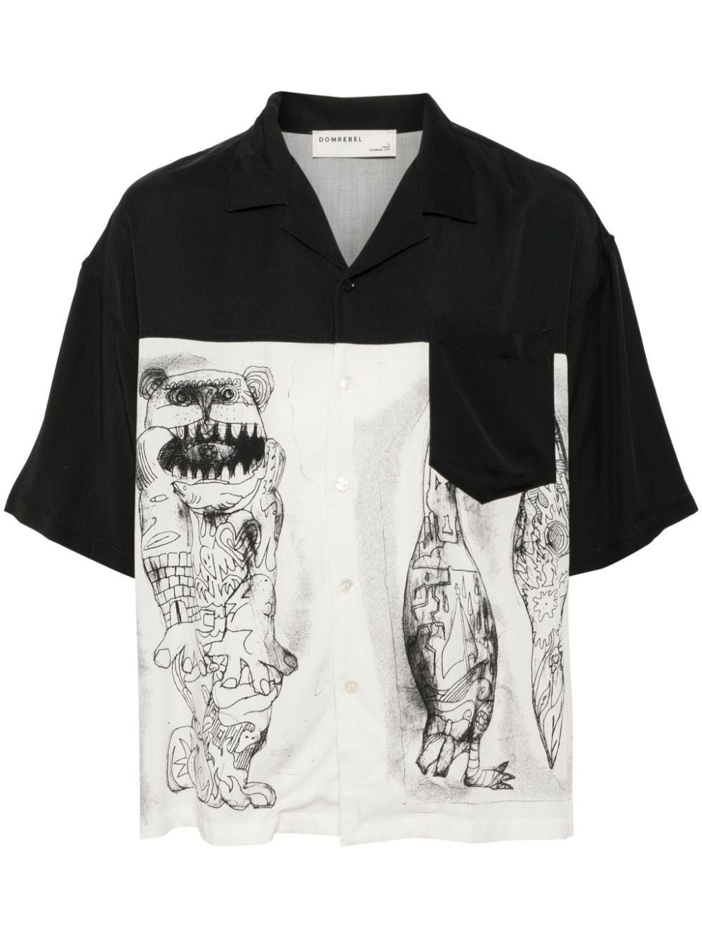 Graphic print shirt - Blue