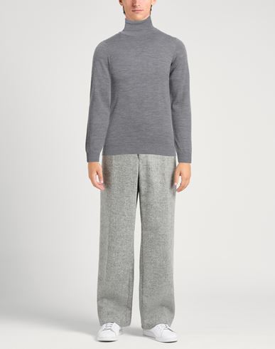 Man Turtleneck Grey Size 38 Wool