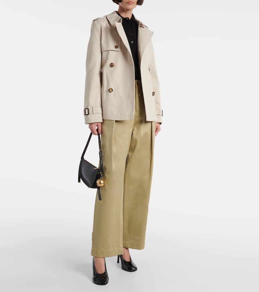 Gabardine trench coat