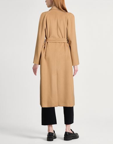 Woman Coat Camel Size 6 Wool, Polyester, Acrylic