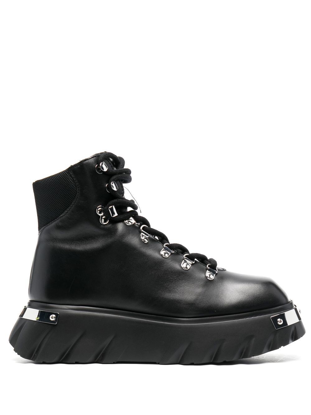 Lace-up ankle boots - Black