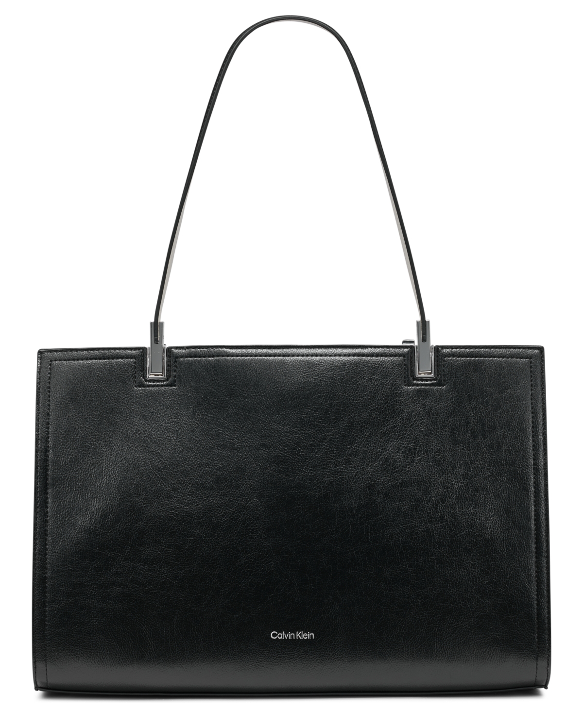Verne Mixed Material Tote - Black/White/Grey
