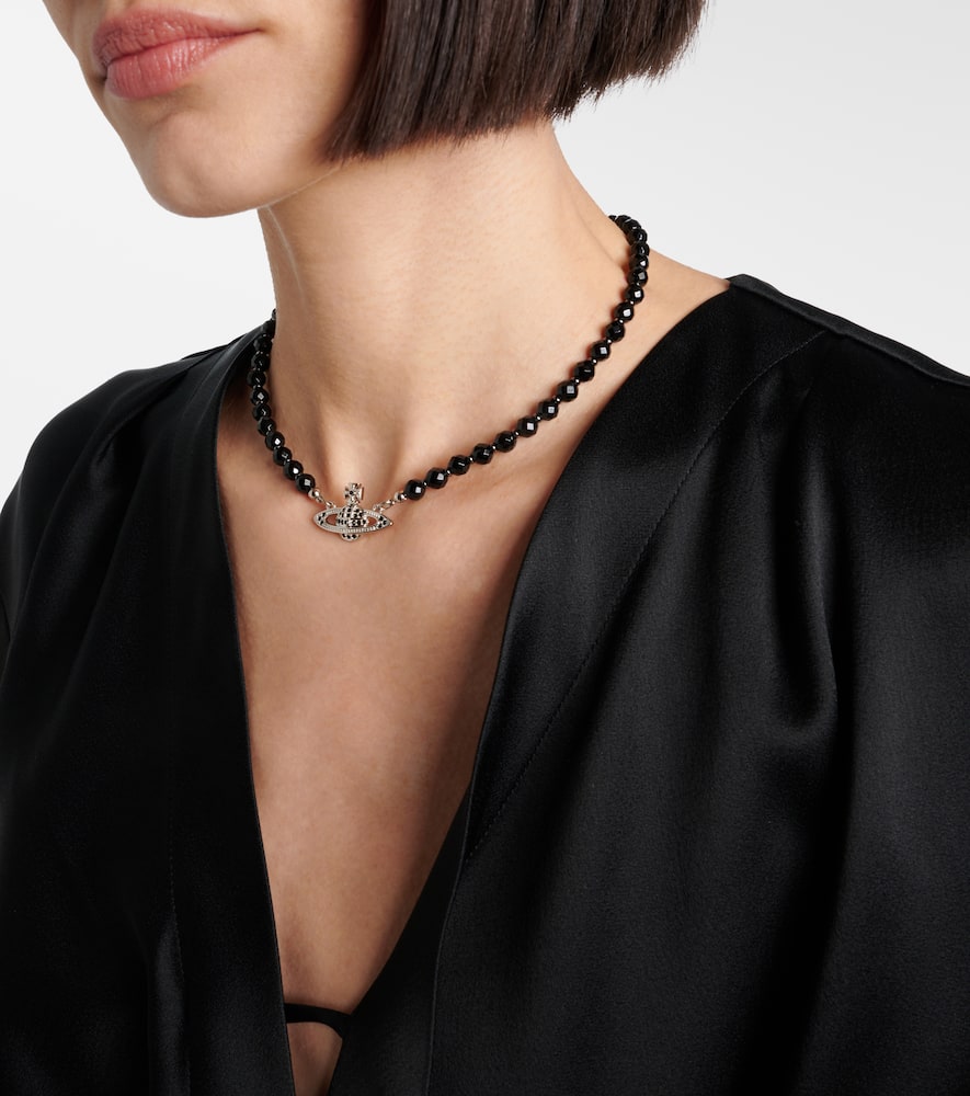 Vivienne Westwood Messaline embellished choker