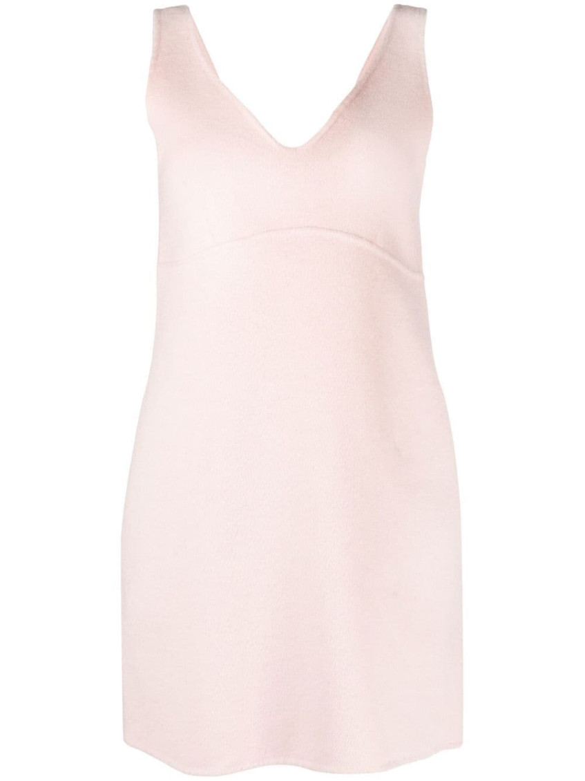 Sleeveless wool minidress - Pink