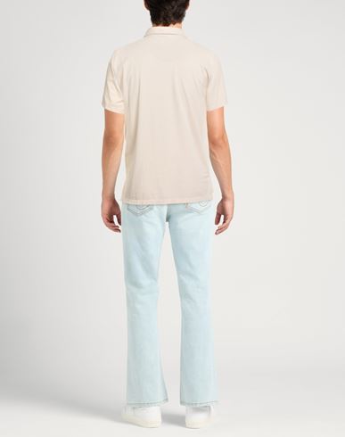 Man Polo shirt Cream Size S Cotton