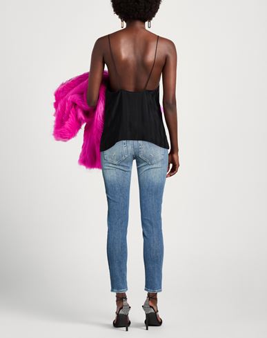 Woman Jeans Blue Size ONESIZE Cotton, Elastane, Polyester