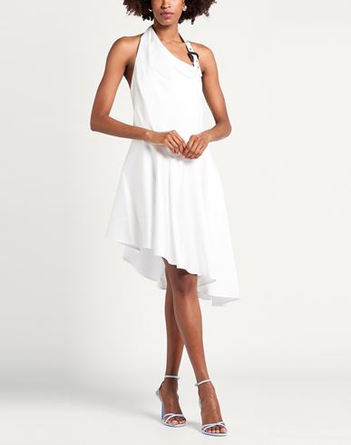 Woman Midi dress White Size 10 Polyester