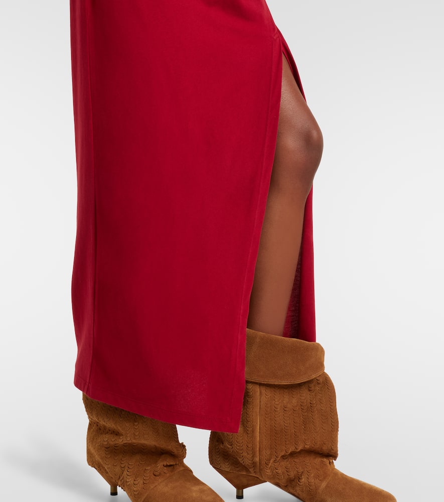 Nadela gathered cotton maxi dress