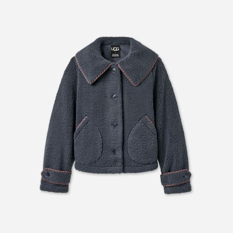 ® Women's Nikia Collared Jacket in Eve Blue