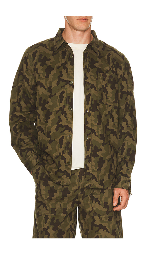 Barefoot Dreams Cotton Canvas Twill Shirt Jacket in Green. L. Also in S, M, XL/1X