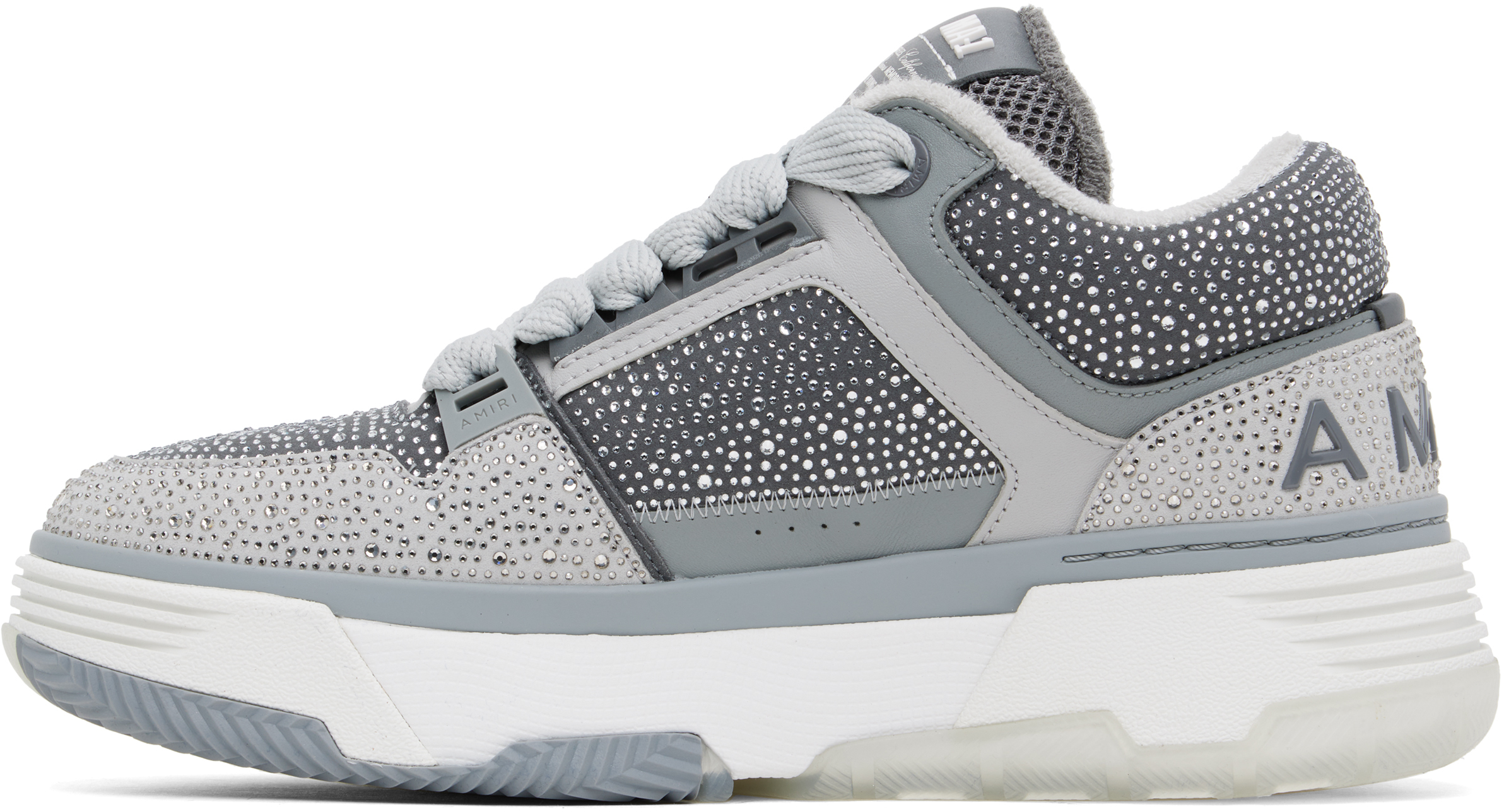 AMIRI Gray Crystal MA-1 Sneakers