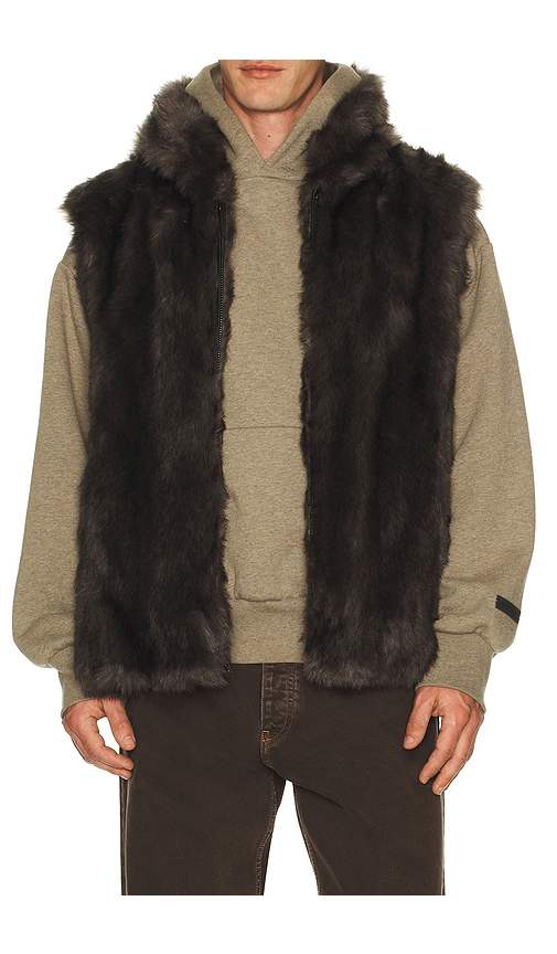 Unreal Fur Blue Ridge Vest in Slate Grey. XL/1X also in L