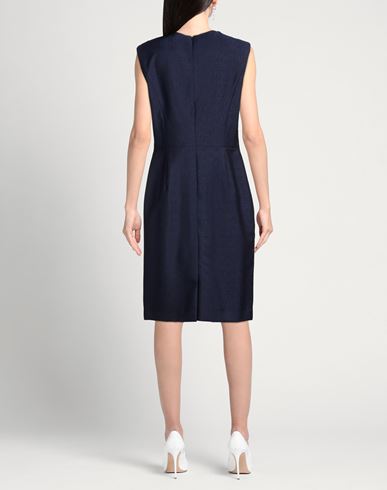 Woman Midi dress Navy Size 10 Virgin Wool, Mohair wool