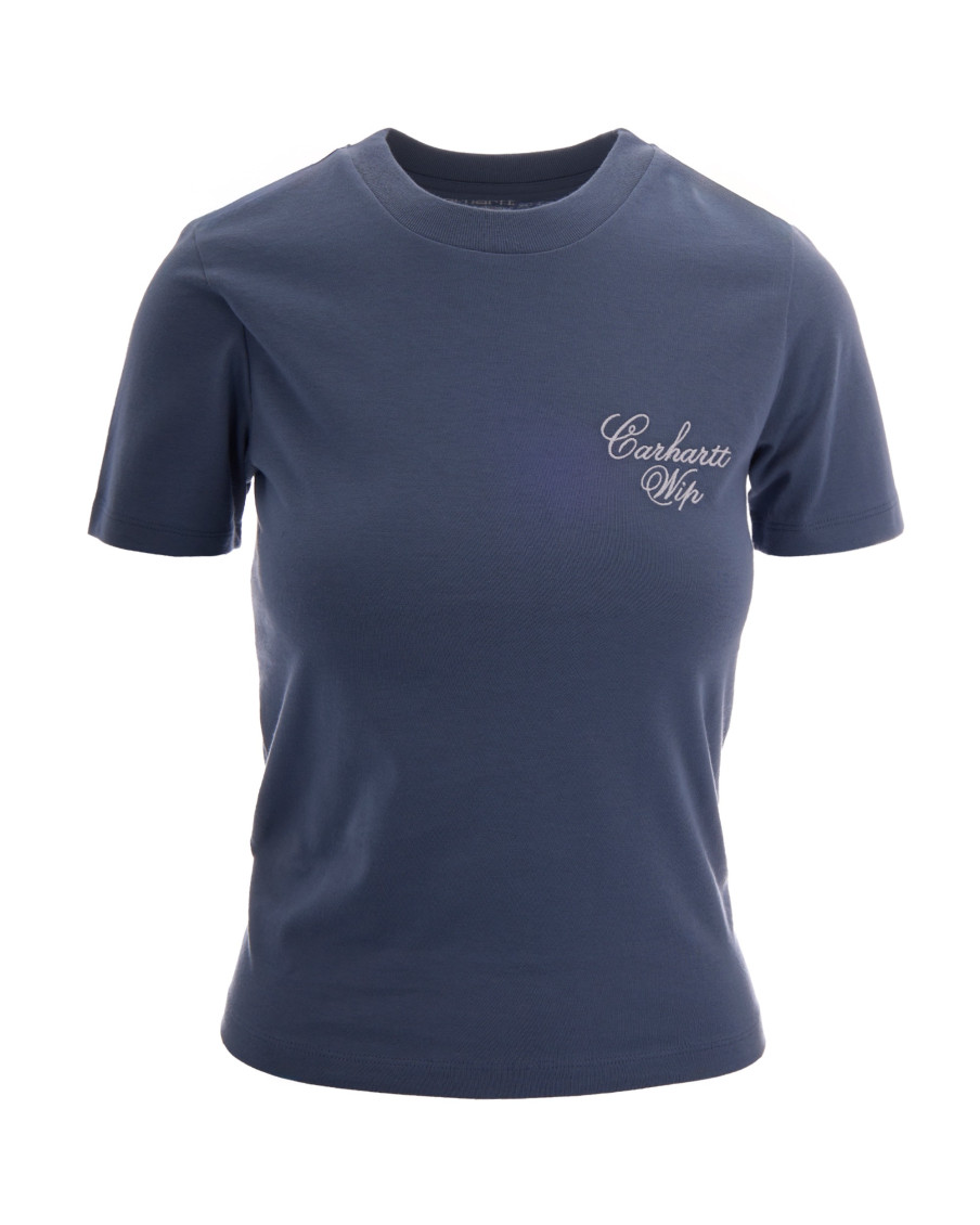 Blue Logo Crew Neck T-Shirt
