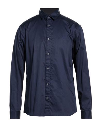 Man Shirt Navy Size L Cotton