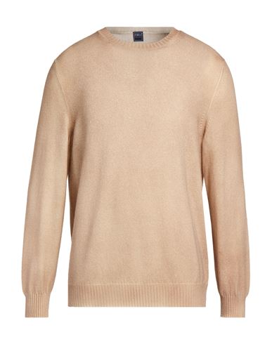 Man Sweater Beige Size 46 Cashmere