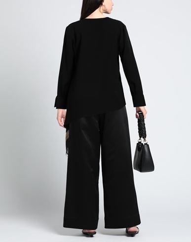 Woman Top Black Size 6 Polyester, Modal, Virgin Wool