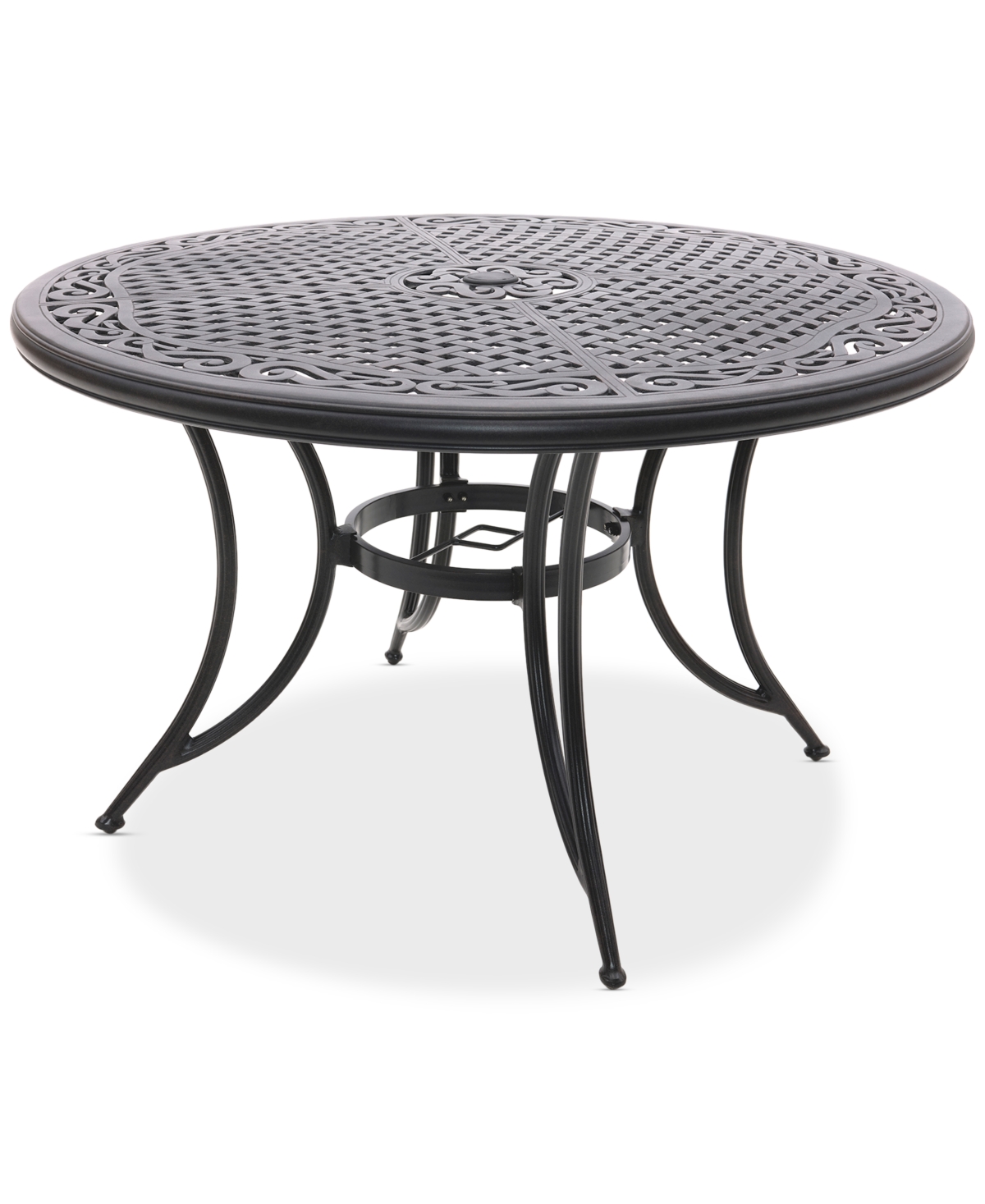 "Wythburn Mix and Match 48"" Round Cast Aluminum Outdoor Dining Table, Created for Bronze Finish"