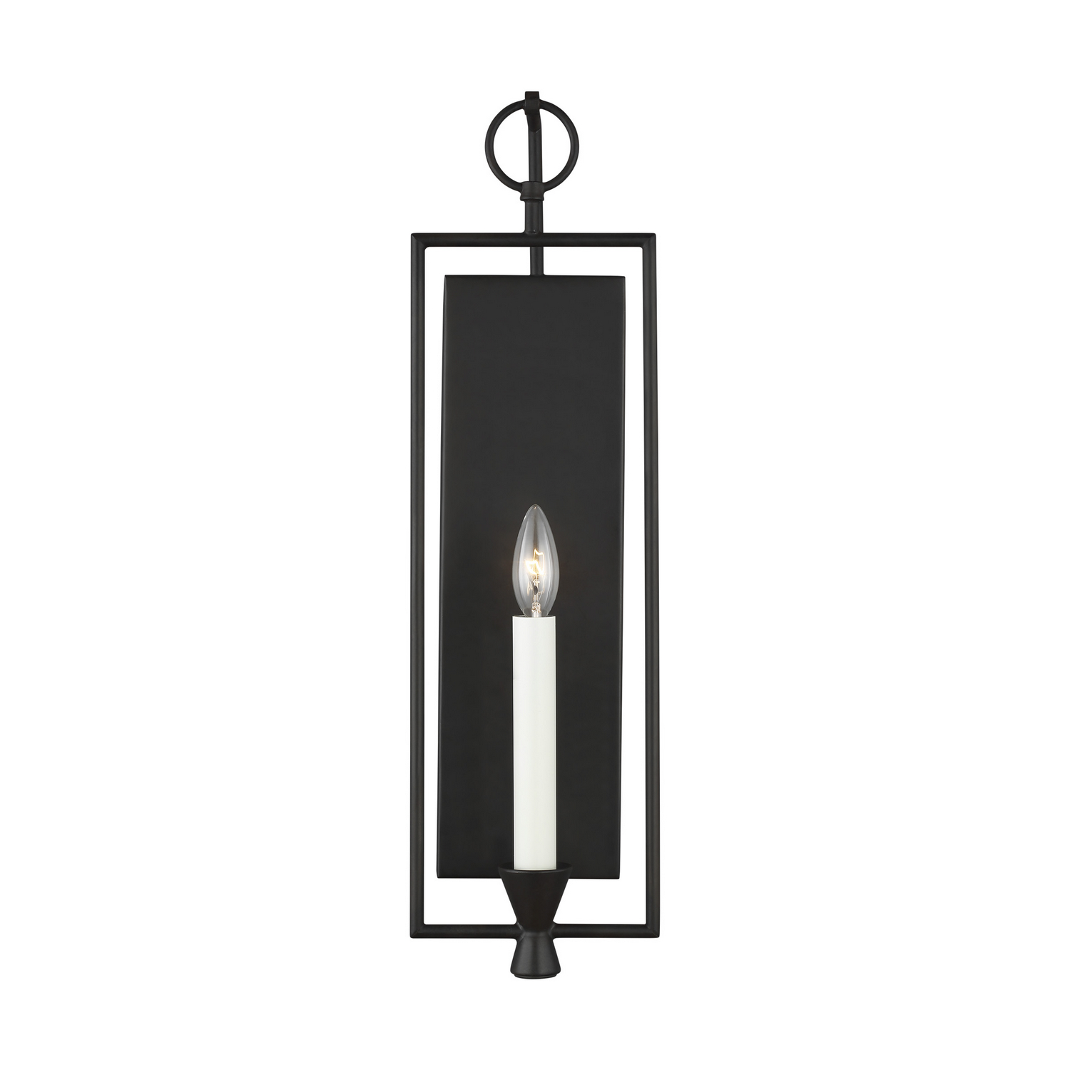 Visual Comfort Studio Keystone Wall Sconce in Aged Iron by Chapman & Myer