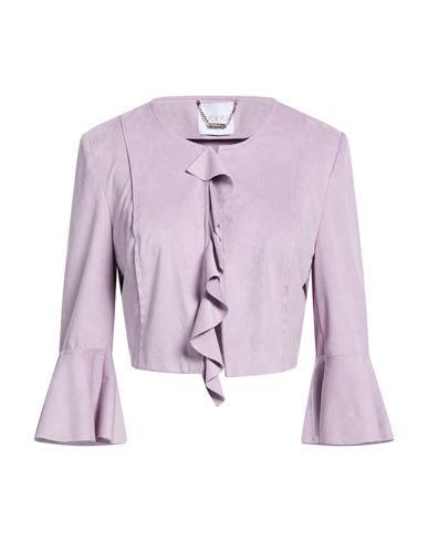 Luckylu Milano Woman Jacket Lilac Size 6 Polyester, Elastane