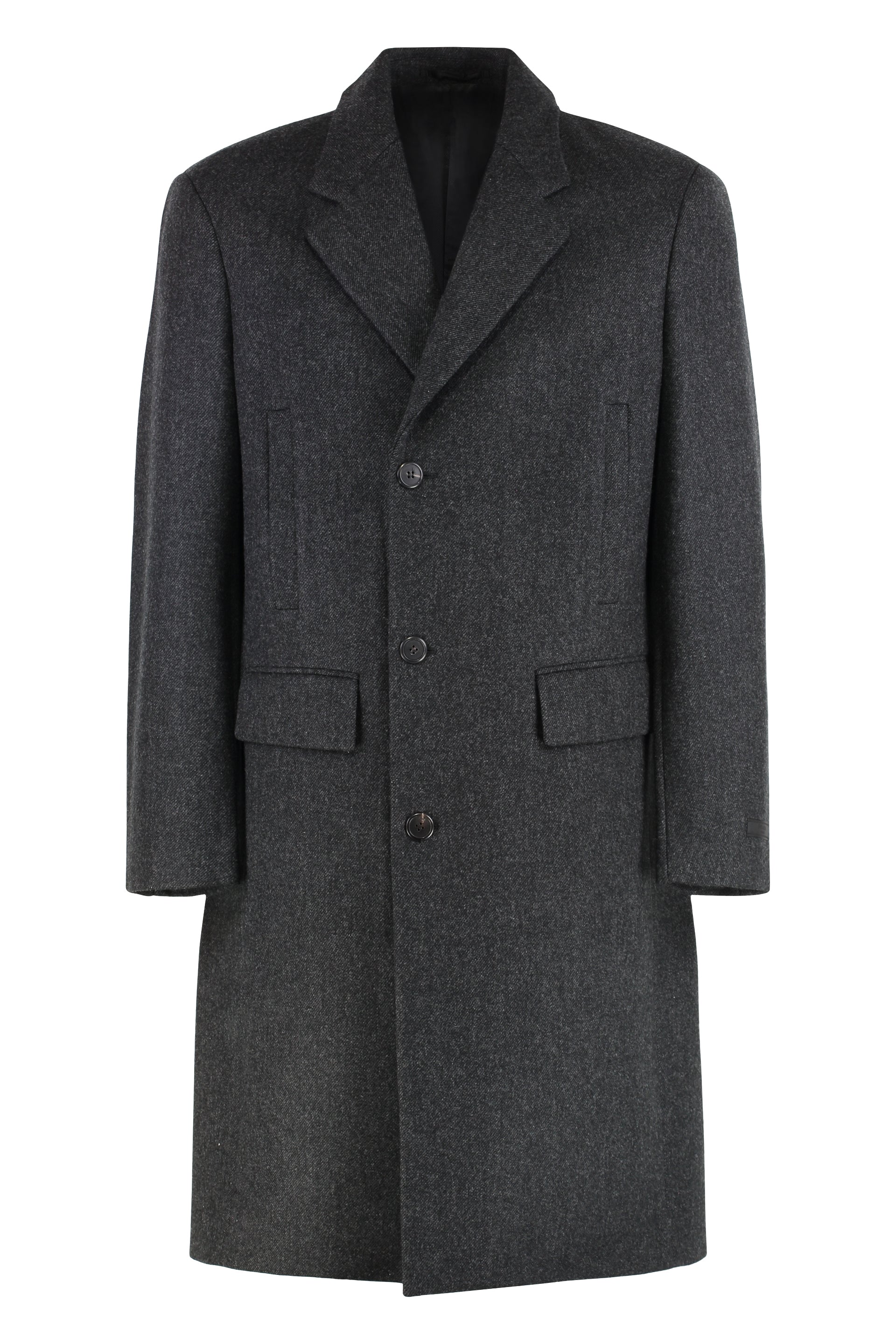 Single-breasted Wool Coat