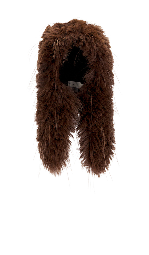 CULTNAKED Faux Fur Balaclava Hat in Brown