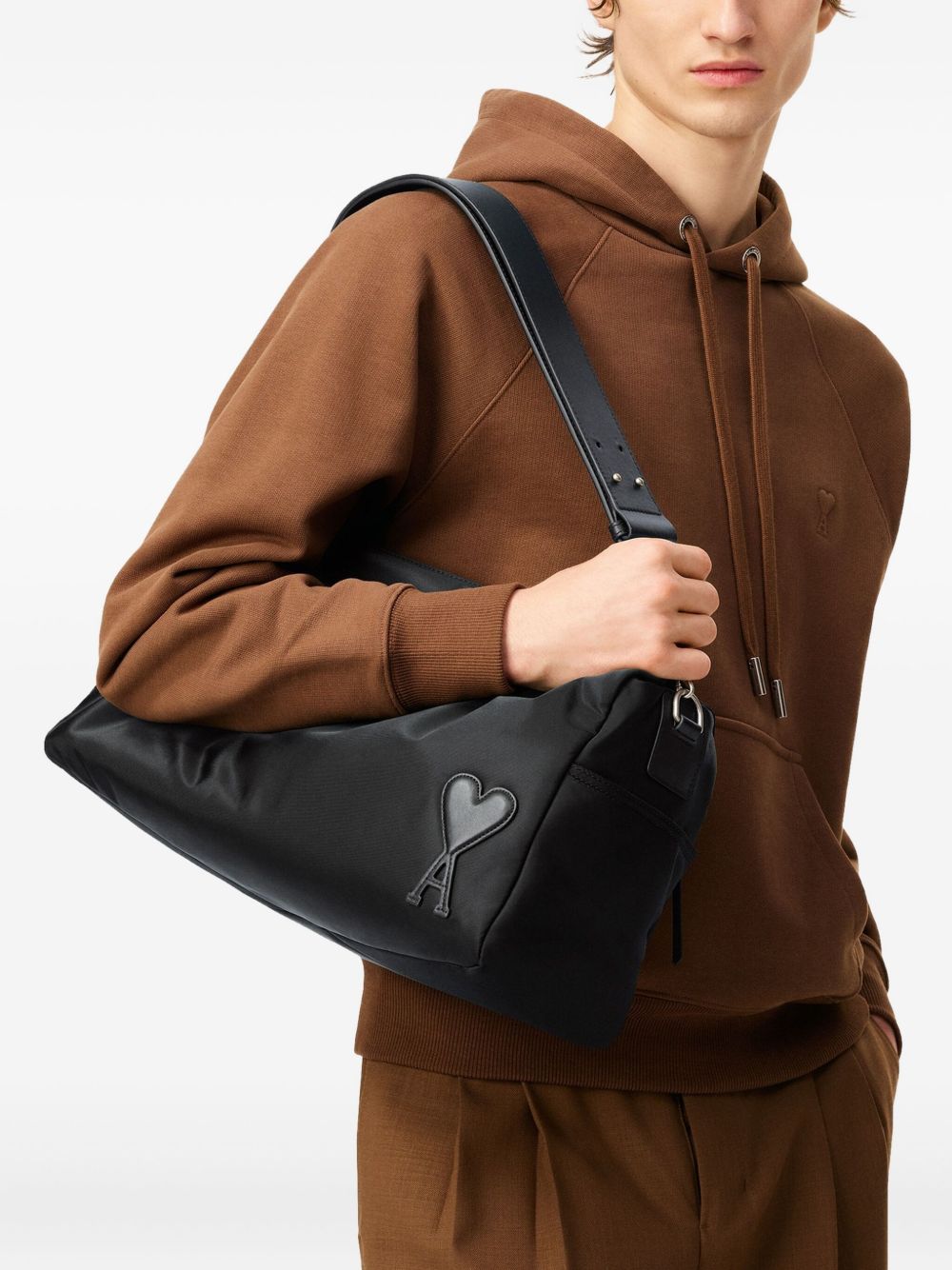 Large Marcel shoulder bag - Black