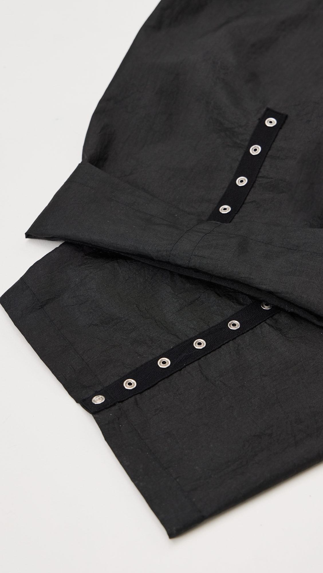 Petite Crispy Nylon Winslow Pants Black