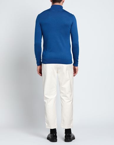 Man Pants White Size 38 Cotton, Elastane