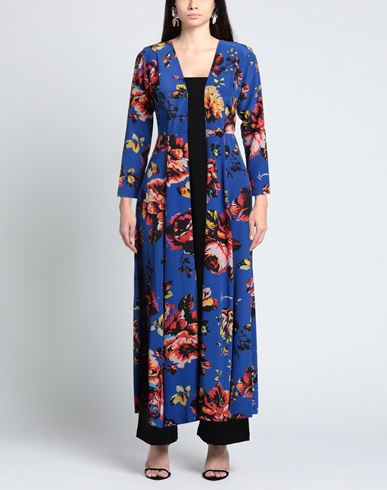 Woman Overcoat & Trench Coat Blue Size XS/S Silk