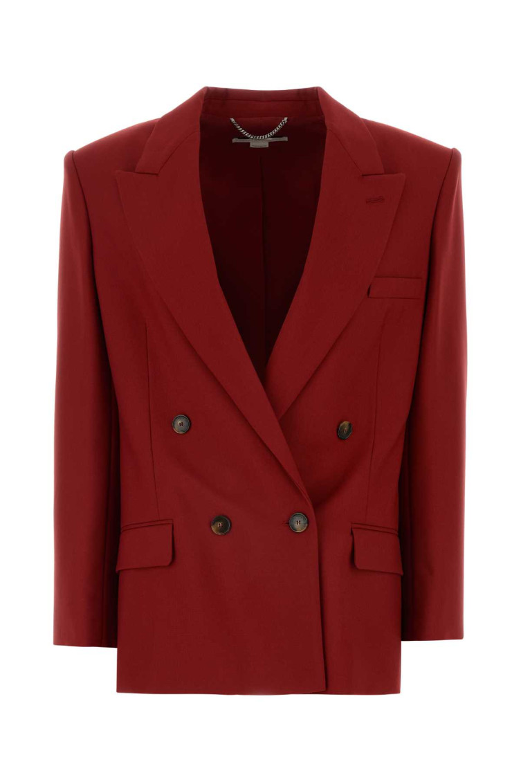 Burgundy Wool Blazer