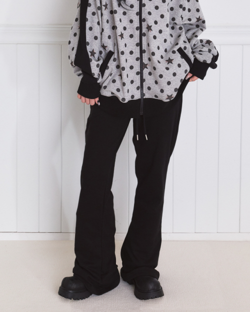 Essential Bootcut Sweatpants Black