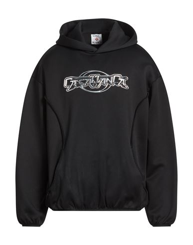 Man Sweatshirt Black Size M Polyamide, Polyester, Elastane