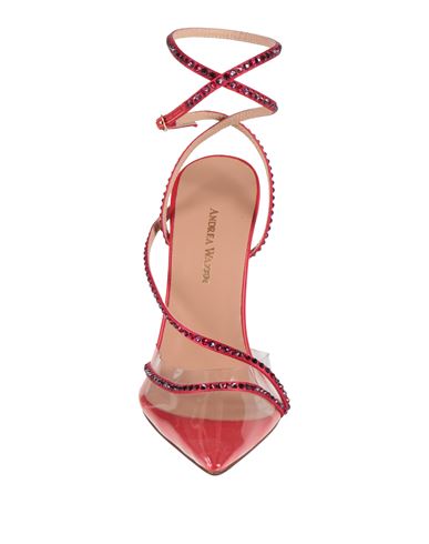 Woman Pumps Red Size 10 Leather, PVC