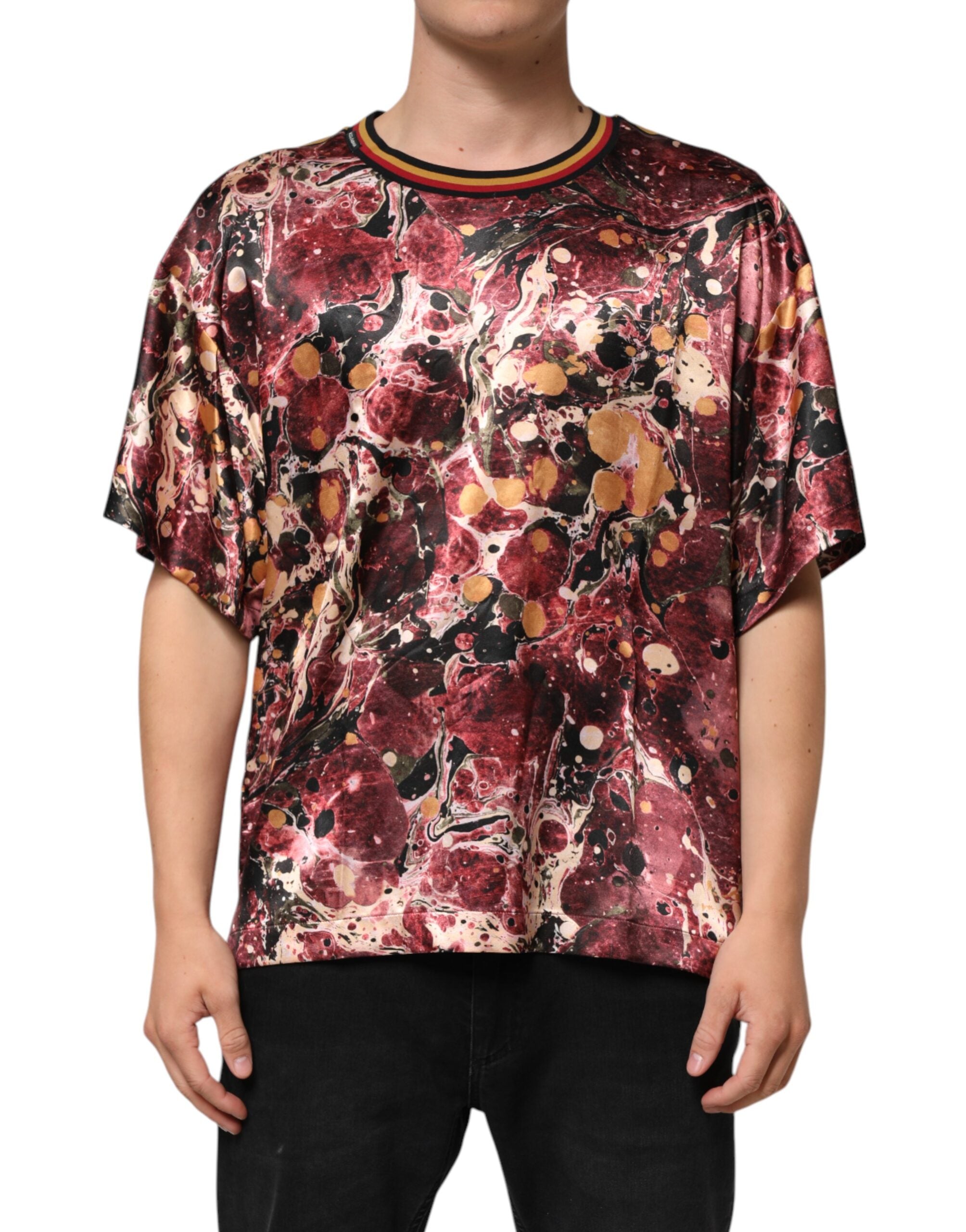 Marble Print T-Shirt — Multicolor