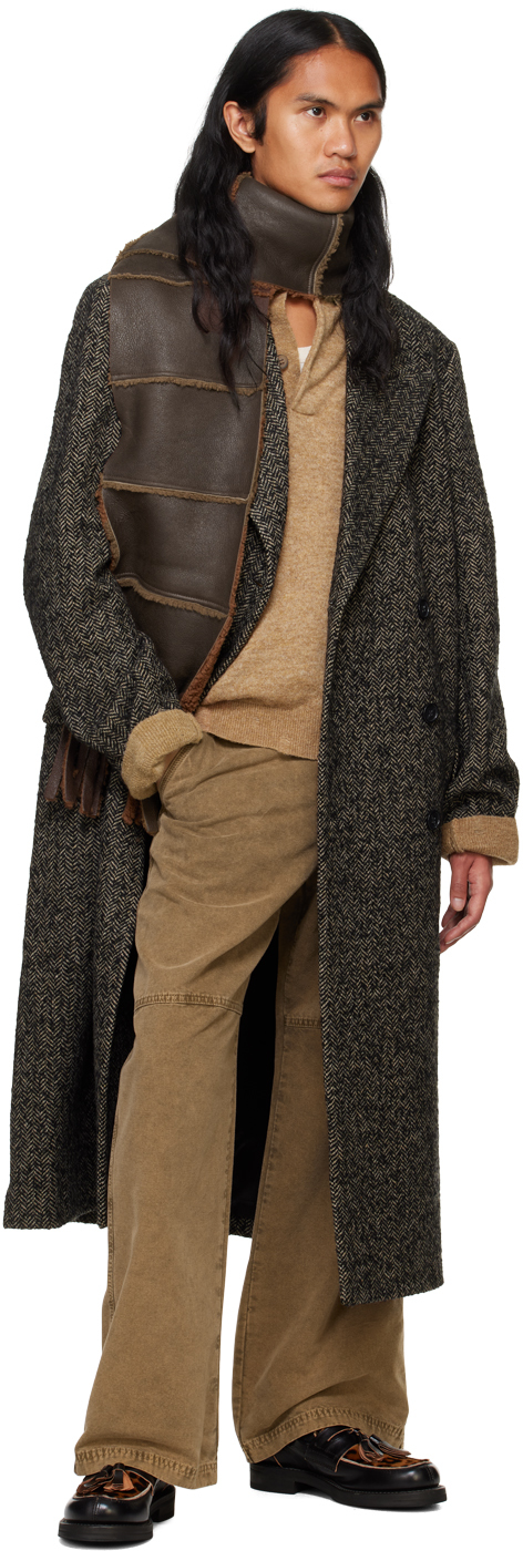 HOPE Gray Herringbone Time Coat