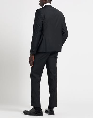 Man Suit Black Size 42 Polyester, Virgin Wool, Lycra