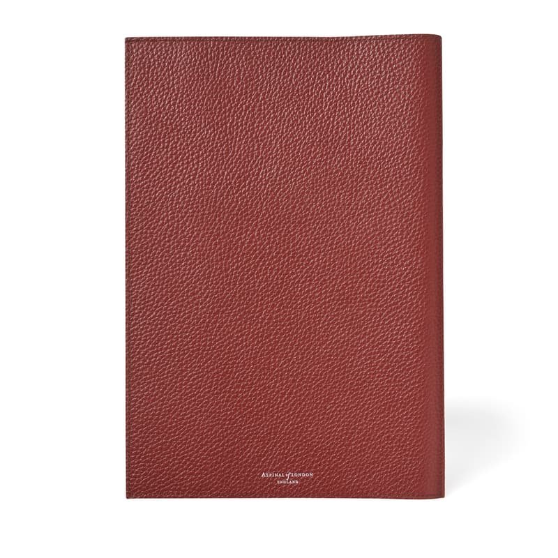 A4 Refillable Journal in Merlot Pebble