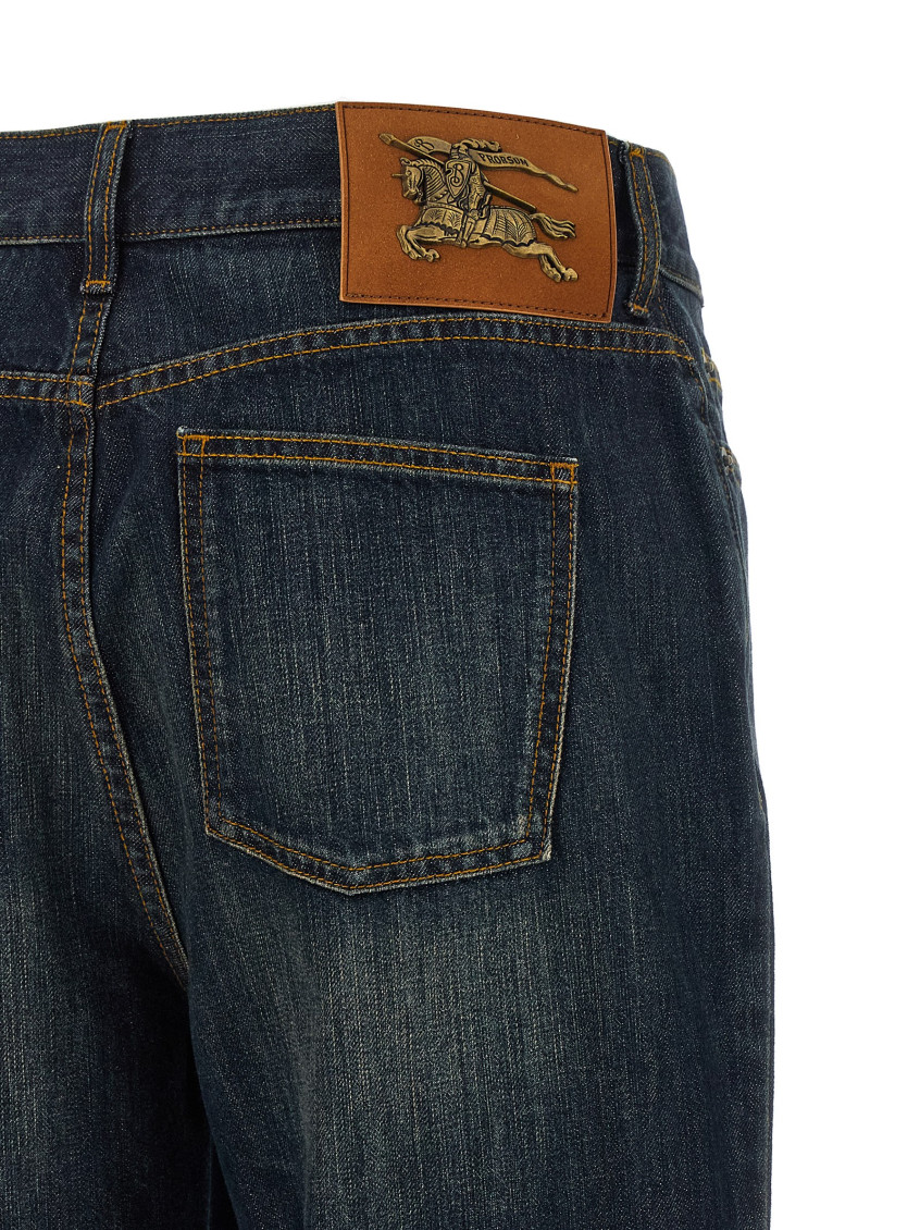 Blue Flared High Rise Jeans