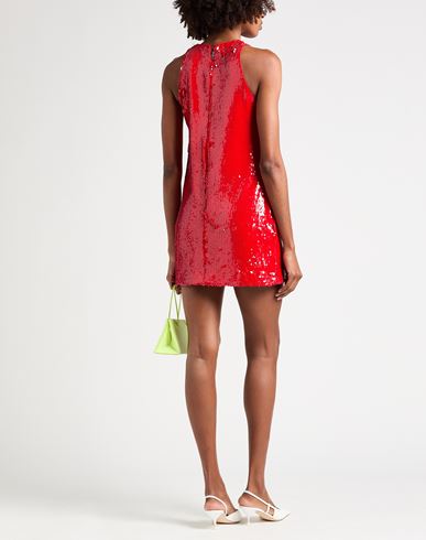 Woman Mini dress Red Size 4 Polyester, Elastane